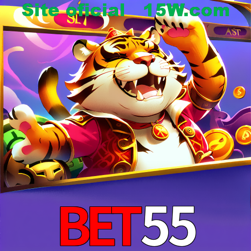 Imagem promocional da Bet55 mostrando a plataforma e suas vantagens
